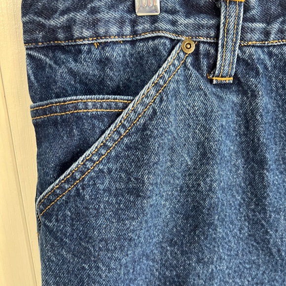 Diamond Gusset Flannel Lined Hybrid Carpenter jeans size 35 x 30 - Picture 2 of 9